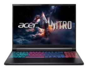Acer Nitro V 16S černá / Herní notebook / 16" WUXGA 180Hz / Intel Core 7 240H / 16GB / 1TB SSD / RTX 5060 8GB / W11H (NH.QXCEG.001)