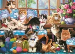 Trefl - Puzzle - Kočičí rodinka