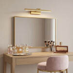 REA - Koupelnové nástěnné LED svítidlo APP1863-1W 40cm BRUSH GOLD OSW-66016