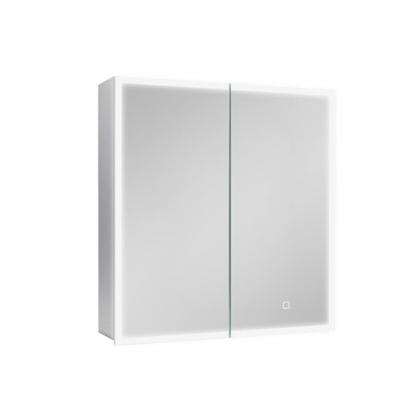 Zrcadlová skříňka s osvětlením SAT 65x70 cm kov hliník SATZGALED6570AL SATZGALED6570AL