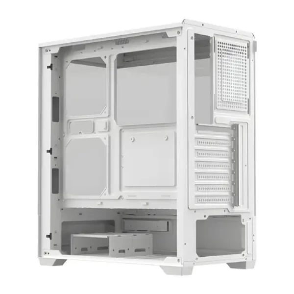 DarkFlash C365 bílá / Skříň / E-ATX / 270° tvrzené sklo / bez ventilátorů / bez zdroje (C365 WHT NoF)