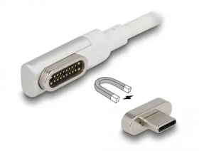 DeLock Kabel TB3 USB-C (M) - TB3 USB-C (M) 1.2m bílá (86703)