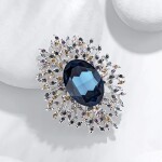 Exkluzivní brož Swarovski Elements Gianmaria, Tmavě modrá