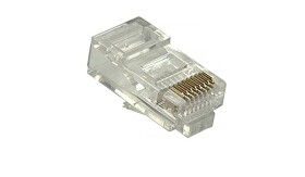 Zlacený konektor - RJ45, 8p8c, CAT5E