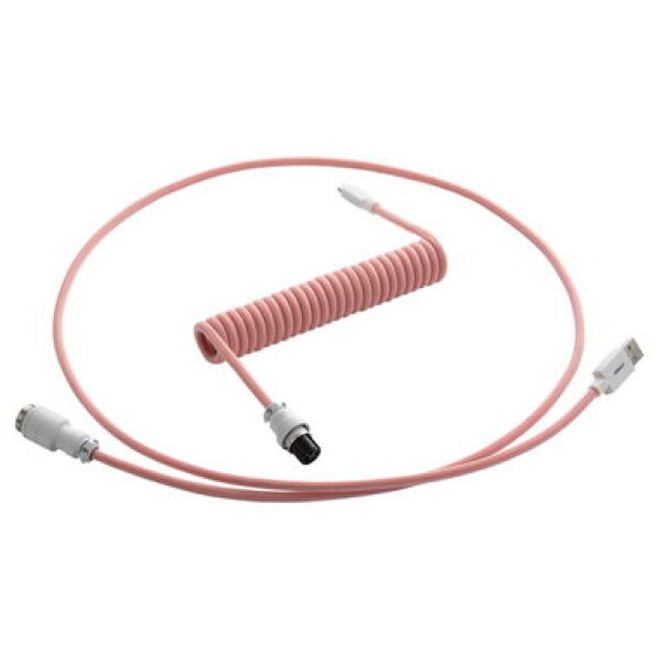 CableMod PRO Coiled Keyboard Cable USB-C - USB-A 1.5m Orangesicle / Kabel pro klávesnici (CM-PKCA-CWAW-OW150OW-R)