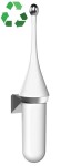 SAPHO - ECOLORED WC štětka závěsná, ABS, Soft Touch, bílá A65801AW