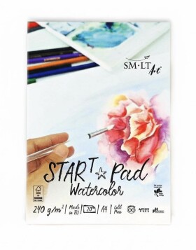 SM.LT STAR T Pad Watercolor akvarelový blok A4 240g 20 listů