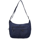 Trendy dámská textilní crossbody kabelka Coveri Iballa, tmavě modrá