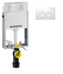 GEBERIT SET KOMBIFIXBasic včetně ovládacího tlačítka DELTA 21 BI 110.100.00.1 21BI
