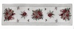 DumDekorace Vánoční běhoun na ubrus - vánoční svíčka 40x180 cm
