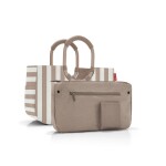 Nákupní taška Reisenthel Loopshopper M Summerstripes coffee