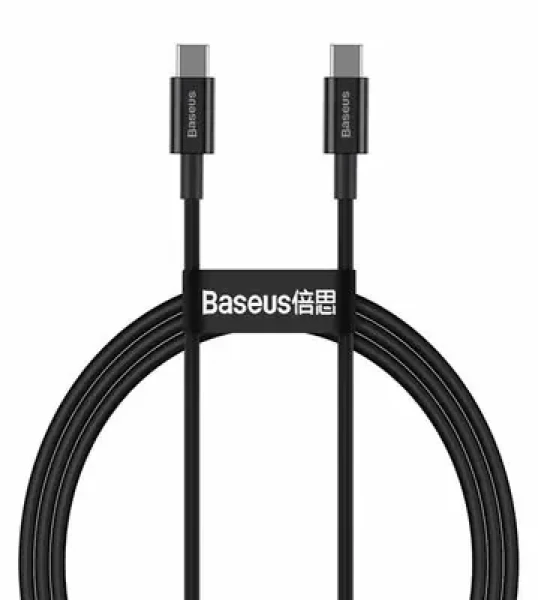 Rozbaleno - Baseus CATYS-B01 Kabel USB-C (M) - USB-C (M) 1 m černá / 100W / rozbaleno (CATYS-B01.rozbaleno)
