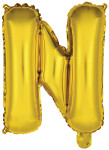 Písmeno N zlatý balónek 40 cm