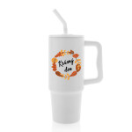 KRÁSNÝ DEN (PODZIM) - bílý cestovní termohrnek 900 ml