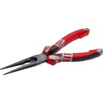 Knipex 26 26 200 T Půlkulaté kleště s břity VDE s připevňovacím okem 200mm / úzké ploché kleště /40° / délka čelistí:73m (26 26 200 T)