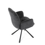 Jídelní židle, černá, hladká látka, DCH-D1330 BK2