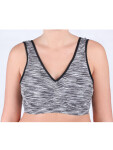 EVONA a.s. Dámská sportovní podprsenka FLO šedá/melír - PODPR.FLO ŠEDÁ/MELÍR M/L