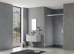 HOPA - Sprchové dveře BELVER CHROM NEW - Barva rámu - Chrom/Leštěný hliník (ALU), Rozměr A - 100, Směr zavírání - Univerzální Levé / Pravé, Výplň - Čiré bezpečnostní sklo - 8 mm BCBELV10CCN
