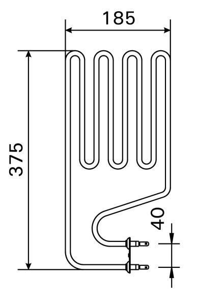 Topné těleso, spirála pro saunová kamna JM30, 1500W/230V CZSJ-110L