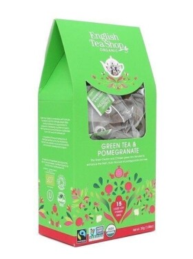 English Tea Shop Čaj Zelený s granátovým jablkem, 15 pyramidek