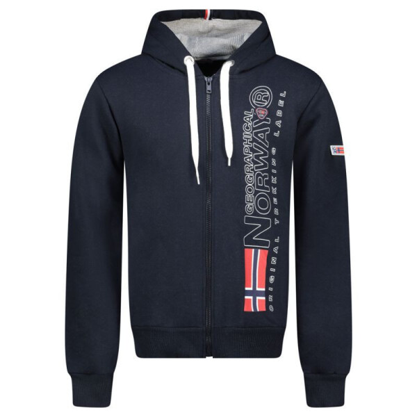 Pánská mikina Fogora DB 100 WZ3065H/GN Tmavě modrá s potiskem - Geographical Norway tmavě modrá - vzor 2XL