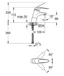 GROHE - Euroeco Special Páková umyvadlová baterie, chrom 32765000