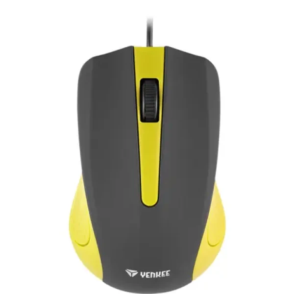 YENKEE Suva žlutá / Optická myš / 1000 DPI / 3 tlačítka / USB / 1.25 m (8590669176922)