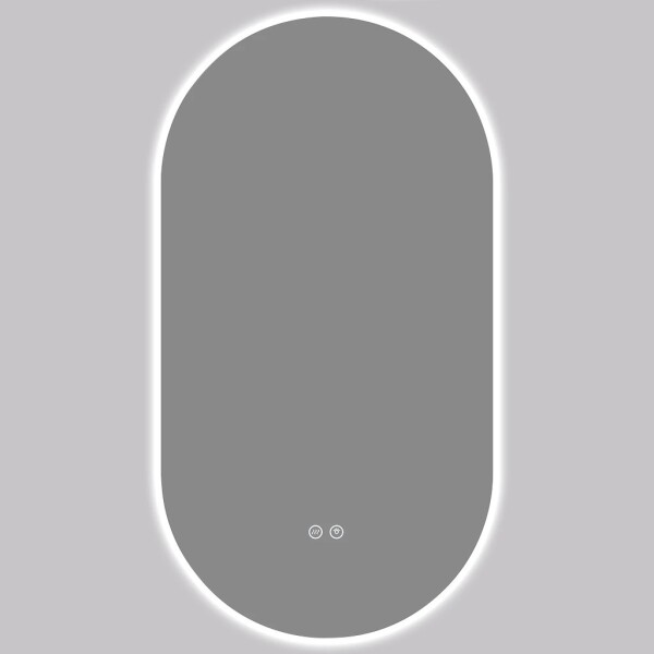 CERANO Koupelnové LED zrcadlo Luno - 50x100 cm