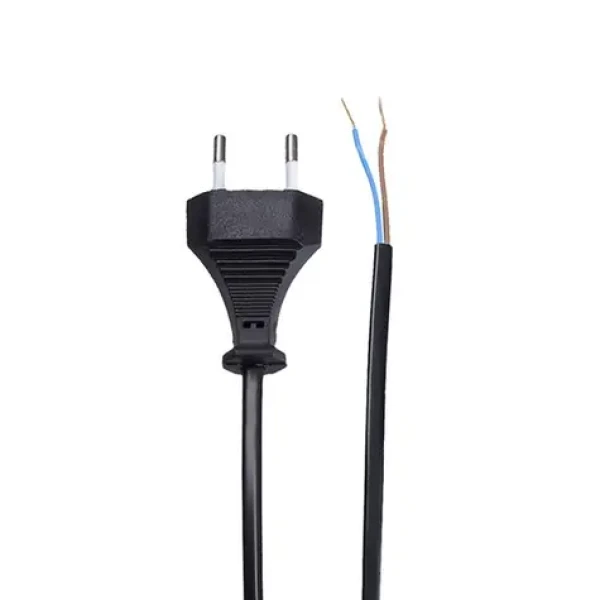 Solight flexo šňůra, 2x 0,75mm2, černá, plochá, 2m PF15