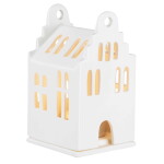 Räder Porcelánový svícen domeček Gable House, bílá barva, porcelán