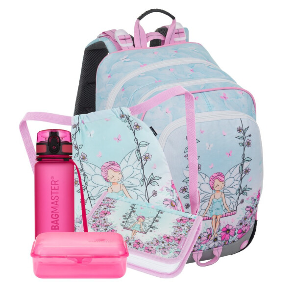Bagmaster ALFA 25 A velký školní set pro prvňáčky – víla Růžová 23 l 191795