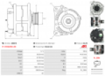 Alternátor VW T-Roc/Taigo, Tiguan, Touran II a Sharan II 1.0–1.5 TSI
