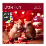 Kalendář nástěnný plánovací 2026 - Little Fun