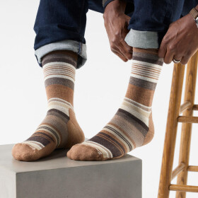 SMARTWOOL Everyday Joviansphere Crew Socks, Mocha (vzorek) velikost: L