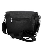 Módní dámská koženková ledvinka/crossbody Pola, černá