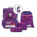 Školní aktovka Step by Step SPACE SHINE, Butterfly Night Ina - 5 dílný set, AGR certifikát