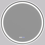 CERANO - Koupelnové LED zrcadlo Rivo, kovový rám - černá matná - Ø 80 CER-NT8232A80
