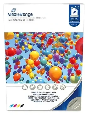 MediaRange A4 oboustranně vysoce lesklý fotopapír 220g / Fotopapír / 50 listů / inkoust (MRINK118)