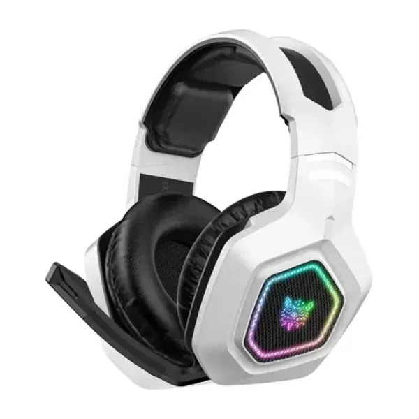 ONIKUMA B100 bílá / Herní sluchátka / mikrofon / BT 5.3 / 2,4 GHz / RGB (B100 White)