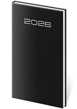 Diář 2026 týdenní kapesní Old Karachi - černá