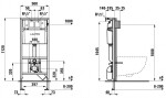 LAUFEN Rámový podomítkový modul CW1 SET s bílým tlačítkem + WC JIKA LYRA PLUS RIMLESS + SEDÁTKO DURAPLAST H8946600000001BI LY1