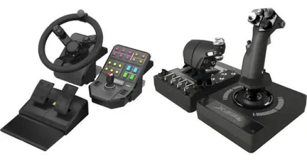 Logitech G Saitek Farm Sim Controller + G X56 HOTAS / Sada herních kontrolerů / 945-000062 + 945-000059 / PC