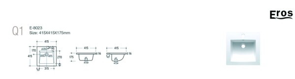 COMAD - Umyvadlo 40cm 5907441295772