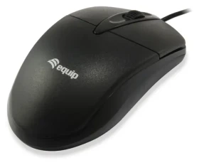 Equip Drátová myš černá / Drátová myš / USB-A / 1000 DPI / 1,35 m kabel / 3 tlačítka (245102)