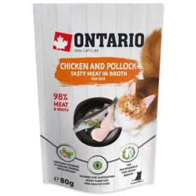 Ontario Kapsička kuře a treska ve vývaru 80g (213-3032)