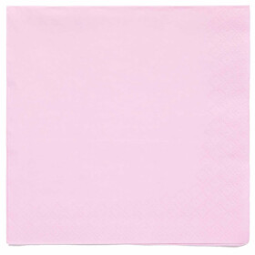 Ubrousky světle růžové 20 ks 33 cm x 33 cm Ubrousky světle růžové 20 ks 33 cm x 33 cm