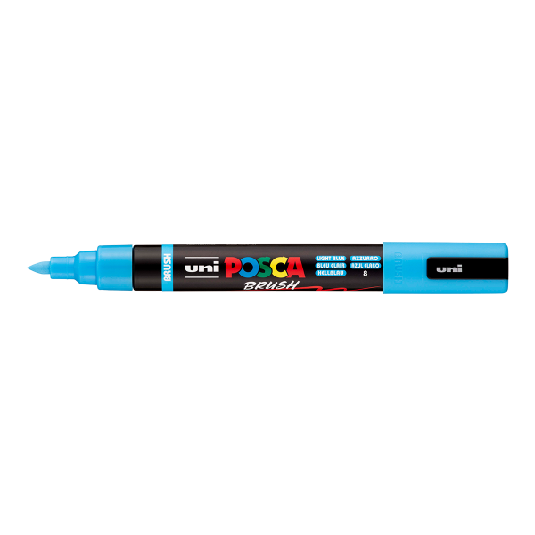 Posca popisovač PC-5BR, 1 - 4 mm, světle modrá (8)