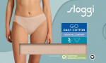 Dámské kalhotky GO Daily Cotton Tai 3P - BROWN - SLOGGI BROWN - SLOGGI BROWN XS
