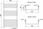 MEXEN/S - Apollo radiátor + topná tyč 860 x 450 mm, 600 W, bílá W117-0860-450-2600-20