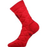 VOXX Ponožky silné dvouvrstvé z merino FORCE s ionty stříbra ČERVENÉ 43-46 111802